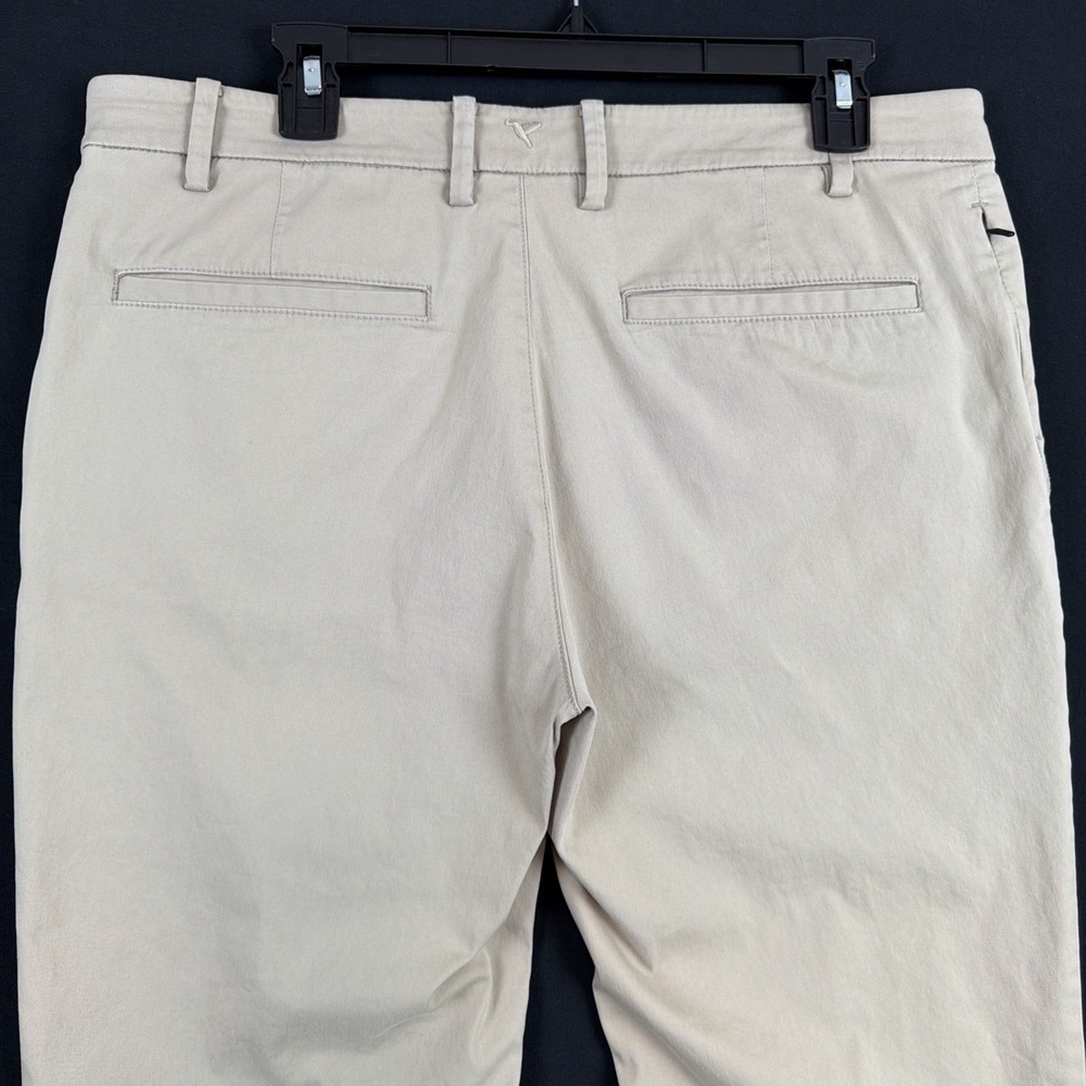 Bird Dogs Boom Khaki Golf Pants Mens 34x30 Slim Stretch Performance Chinos Lined - Picture 4 of 8